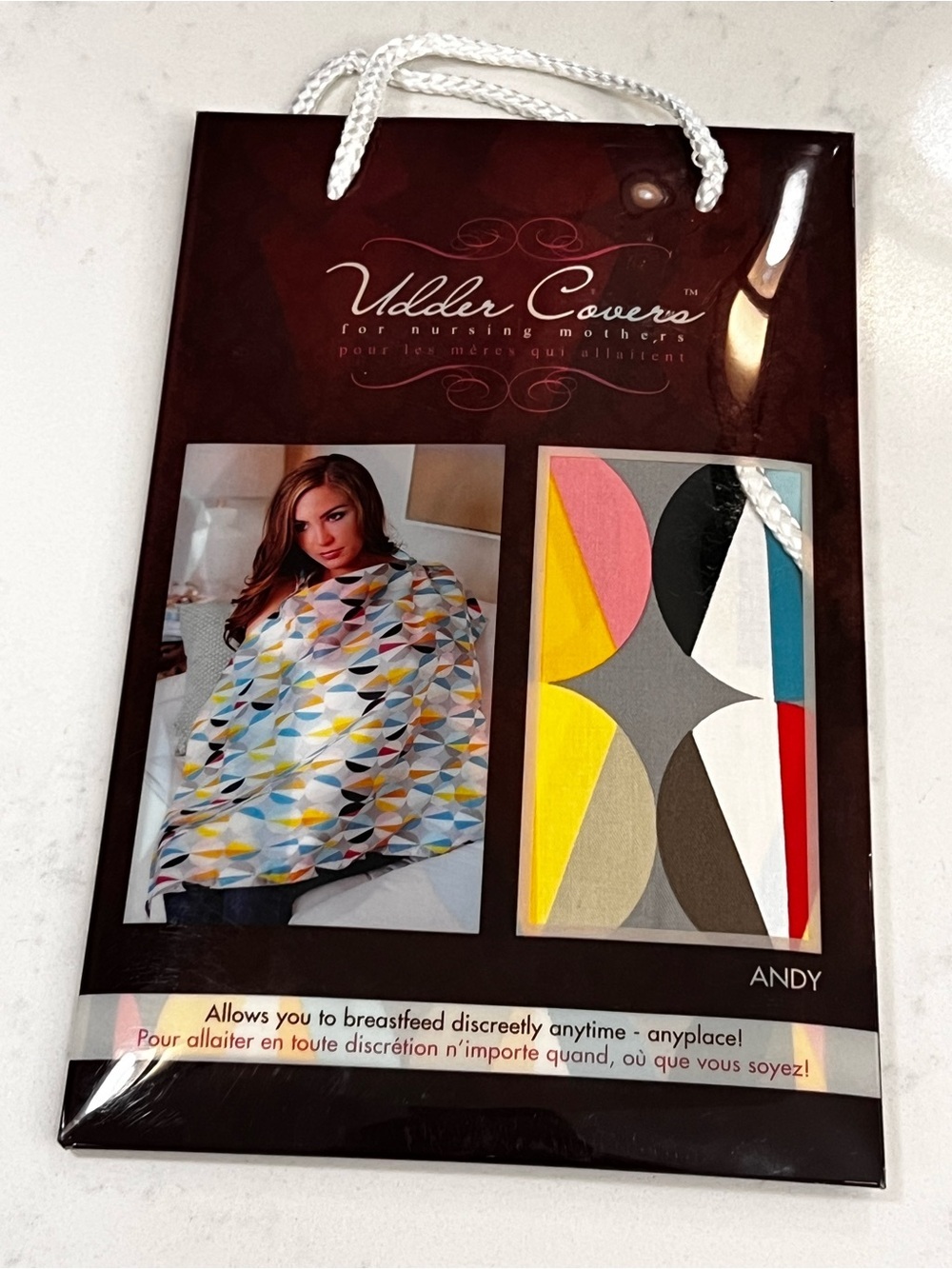 Udder Covers Nursing Cover in Multicolor Geometric Print